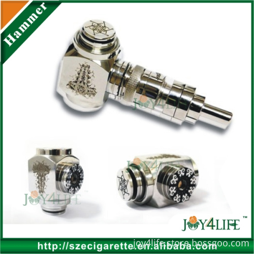 Stainless Steel Hammer Mod Match with 18350, 18500, 18650 Battery